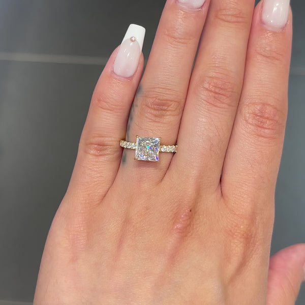 Princess Cut Square Diamond Ring | Barkev's